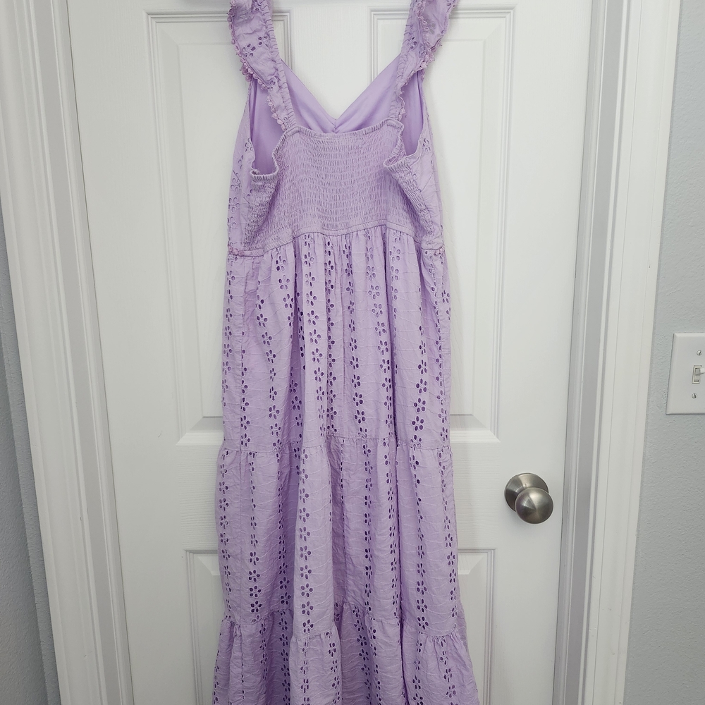 Sincerely Jules Lilac Eyelet Maxi Dress - Picture 2 of 2